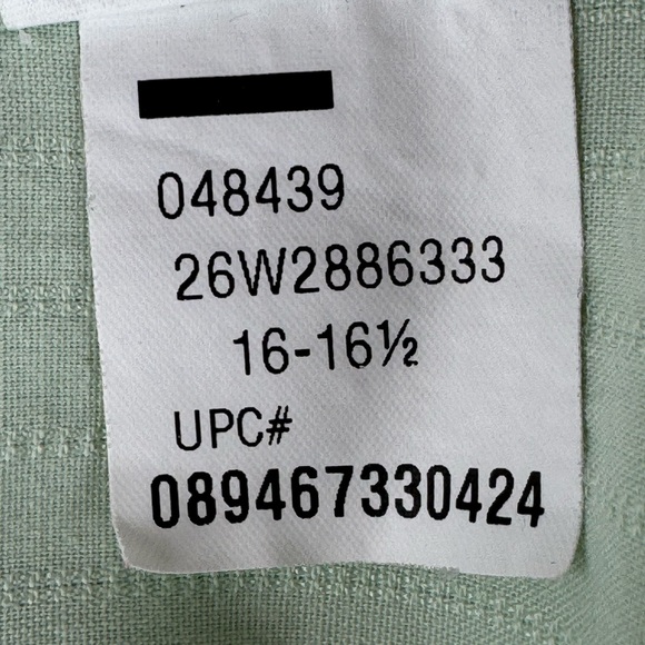 Arrow Mint Green Striped Short Sleeve Button Down Shirt - Picture 8 of 8